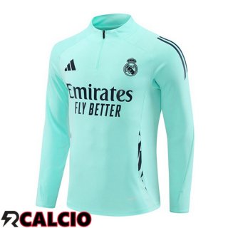 Felpa Allenamento Real Madrid Verde 2024/2025  Felpa Allenamento Real Madrid Verde 2024/2025
