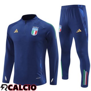 Insieme Tuta Calcio Italia Blu Reale 2024/2025  Insieme Tuta Calcio Italia Blu Reale 2024/2025