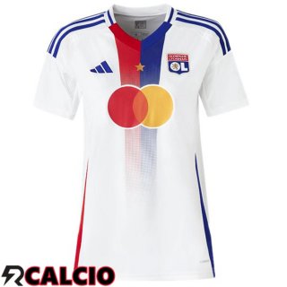 Maglie Calcio Lione OL Donna Prima Bianco 2024/2025