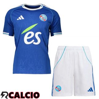 Maglie Calcio RC Strasbourg Alsace Bambino Prima Blu 2025/2026
