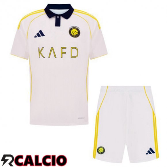 Maglie Calcio Al-Nassr FC Bambino Terza Bianco 2025/2026