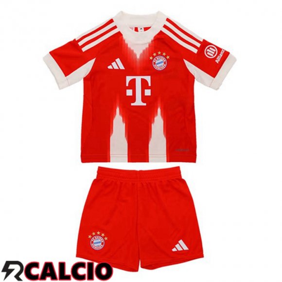 Maglie Calcio Bayern Monaco Bambino Prima Rosso 2025/2026