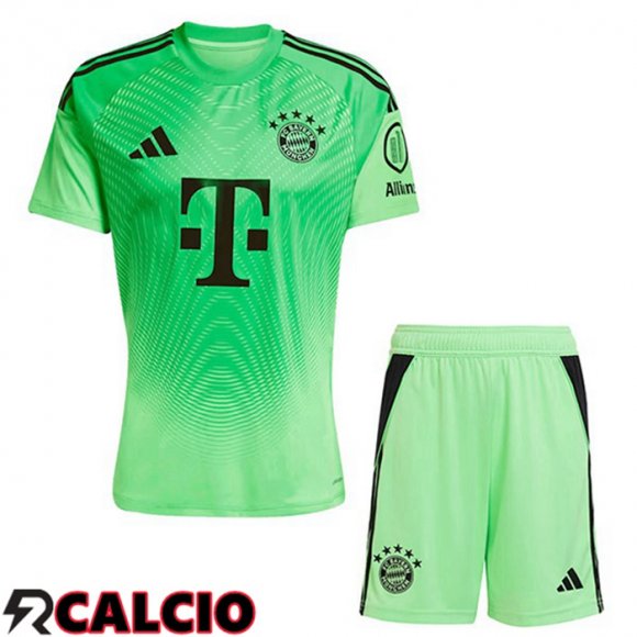 Maglie Calcio Bayern Monaco Bambino Portiere Verde 2025/2026