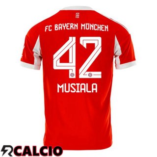 Maglie Calcio Bayern Monaco (Musiala 42) Prima Rosso 2025/2026