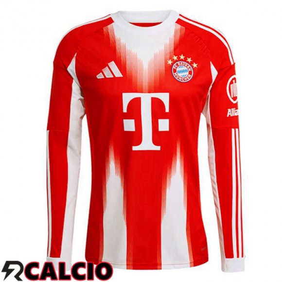Maglie Calcio Bayern Monaco Prima Manica Lunga Rosso 2025/2026