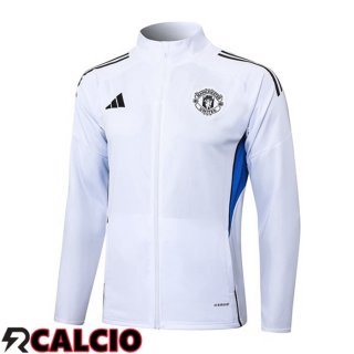 Giacca Calcio Manchester United Bianco 2025/2026  Giacca Calcio Manchester United Bianco 2025/2026