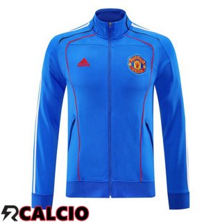 Giacca Calcio Manchester United Blu 2025/2026  Giacca Calcio Manchester United Blu 2025/2026