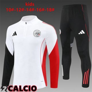 Insieme Tuta Calcio AFC Ajax Bambino Bianco 2025/2026  Insieme Tuta Calcio AFC Ajax Bambino Bianco 2025/2026