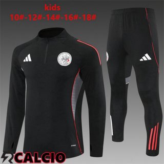 Insieme Tuta Calcio AFC Ajax Bambino Nero 2025/2026  Insieme Tuta Calcio AFC Ajax Bambino Nero 2025/2026