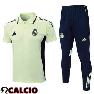 Insieme Polo Real Madrid + Pantaloni Verde 2025/2026  Insieme Polo Real Madrid + Pantaloni Verde 2025/2026