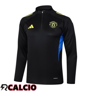 Felpa Allenamento Manchester United Nero 2025/2026  Felpa Allenamento Manchester United Nero 2025/2026