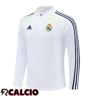 Felpa Allenamento Real Madrid Bianco 2025/2026  Felpa Allenamento Real Madrid Bianco 2025/2026