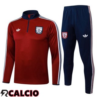Insieme Tuta Calcio Arsenal Rosso 2025/2026  Insieme Tuta Calcio Arsenal Rosso 2025/2026