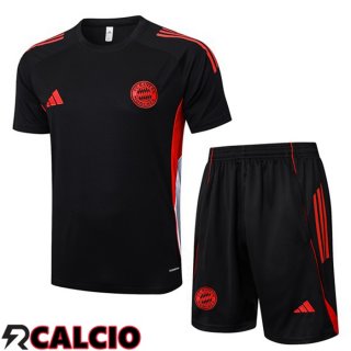 Insieme T Shirt Allenamento Bayern Monaco + Pantaloncini Nero 2025/2026
