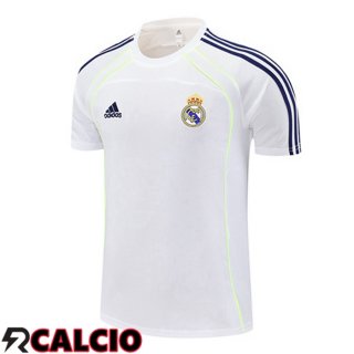 T Shirt Allenamento Real Madrid Bianco 2025/2026  T Shirt Allenamento Real Madrid Bianco 2025/2026