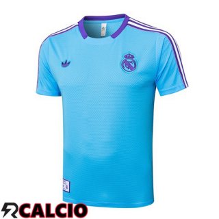 T Shirt Allenamento Real Madrid Blu 2025/2026  T Shirt Allenamento Real Madrid Blu 2025/2026