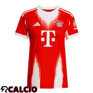 Maglie Calcio Bayern Monaco Donna Prima Rosso 2025/2026  Maglie Calcio Bayern Monaco Donna Prima Rosso 2025/2026