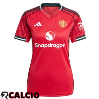 Maglie Calcio Manchester United Donna Prima Rosso 2025/2026  Maglie Calcio Manchester United Donna Prima Rosso 2025/2026