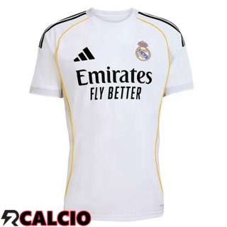 Maglie Calcio Real Madrid Prima Bianco 2025/2026  Maglie Calcio Real Madrid Prima Bianco 2025/2026