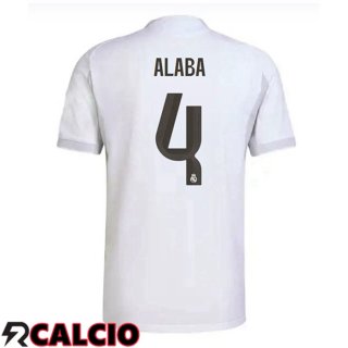 Maglie Calcio Real Madrid (Alaba 4) Prima Bianco 2025/2026  Maglie Calcio Real Madrid (Alaba 4) Prima Bianco 2025/2026