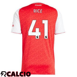 Maglie Calcio Arsenal (RICE 41) Prima Rosso Bianco 2025/2026  Maglie Calcio Arsenal (RICE 41) Prima Rosso Bianco 2025/2026
