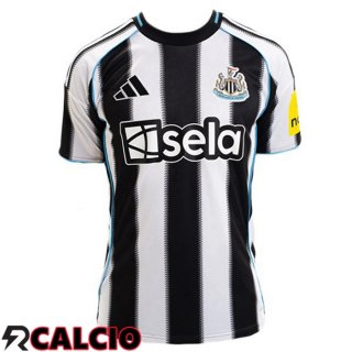 Maglie Calcio Newcastle United Prima Bianco Nero 2025/2026  Maglie Calcio Newcastle United Prima Bianco Nero 2025/2026