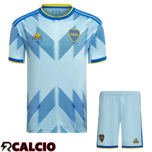 Terza Maglia Calcio Boca Juniors Bambino Blu 2023/2024  Terza Maglia Calcio Boca Juniors Bambino Blu 2023/2024
