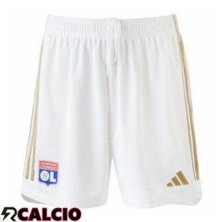 Prima Pantaloncini Calcio Lyon OL Bianco 2023/2024  Prima Pantaloncini Calcio Lyon OL Bianco 2023/2024