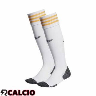 Prima Calzini Calcio Real Madrid Bianco 2023/2024