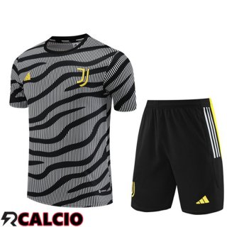 T Shirt Allenamento Juventus + Pantaloncini Nero Bianco 2023/2024
