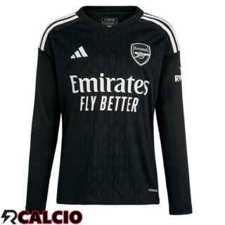 Maglia Calcio Arsenal Portiere Manica Lunga Nero 2023/2024