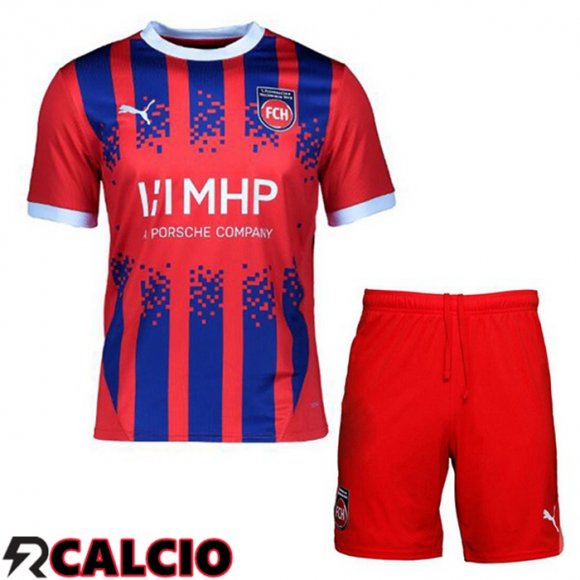 Maglie Calcio FC Heidenheim Bambino Prima Rosso 2024/2025