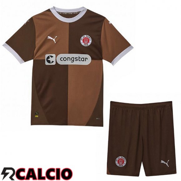 Maglie Calcio FC St. Pauli Bambino Prima Giallo 2024/2025