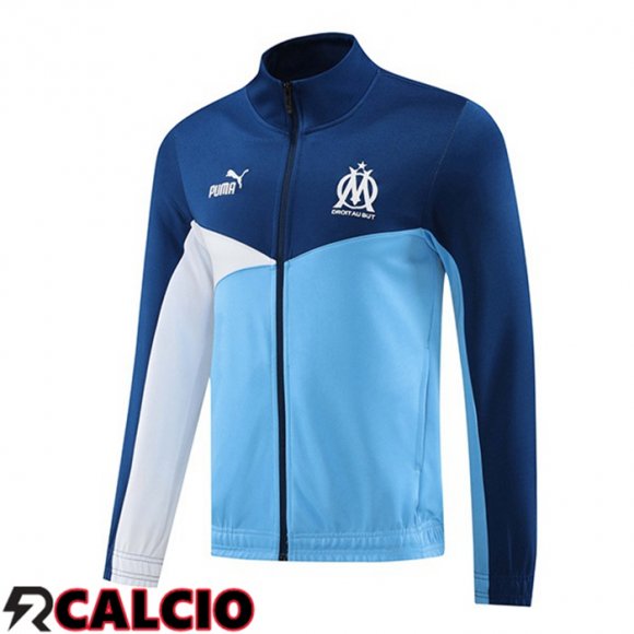 Giacca Calcio Marsiglia OM Blu 2024/2025  Giacca Calcio Marsiglia OM Blu 2024/2025