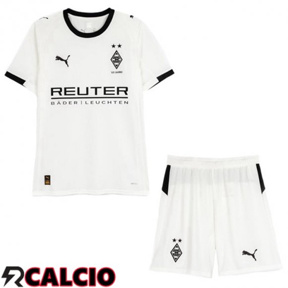 Maglie Calcio Monchengladbach Bambino Prima Bianco 2025/2026