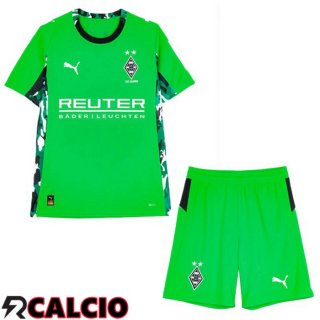 Maglie Calcio Monchengladbach Bambino Seconda Verde 2025/2026  Maglie Calcio Monchengladbach Bambino Seconda Verde 2025/2026