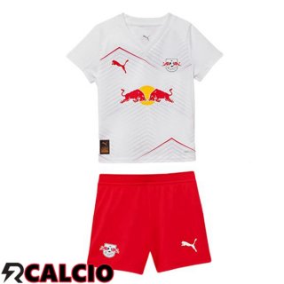 Maglie Calcio RB Leipzig Bambino Prima Bianco 2025/2026  Maglie Calcio RB Leipzig Bambino Prima Bianco 2025/2026