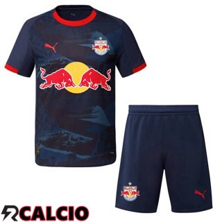Maglie Calcio FC Red Bull Salzburg Bambino Seconda Blu Reale 2025/2026  Maglie Calcio FC Red Bull Salzburg Bambino Seconda Blu Reale 2025/2026