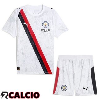 Maglie Calcio Manchester City Club World Cup Bambino Prima Bianco 2025/2026  Maglie Calcio Manchester City Club World Cup Bambino Prima Bianco 2025/2026