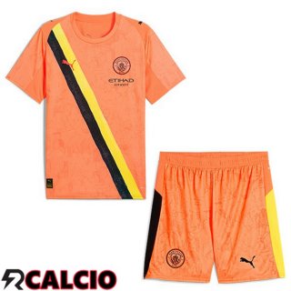 Maglie Calcio Manchester City Club World Cup Bambino Portiere Arancia 2025/2026  Maglie Calcio Manchester City Club World Cup Bambino Portiere Arancia 2025/2026