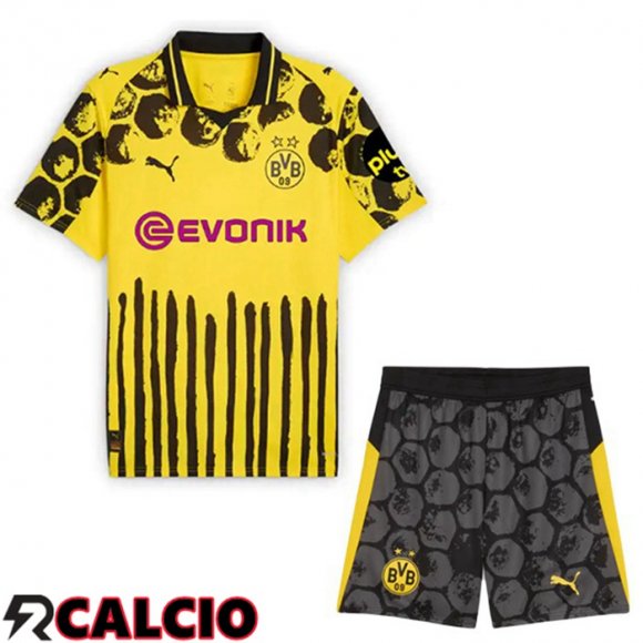 Maglie Calcio Dortmund BVB Club World Cup Bambino Prima Giallo Nero 2025/2026