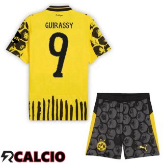 Maglie Calcio Dortmund BVB Club World Cup (Guirassy 9) Bambino Prima Giallo Nero 2025/2026