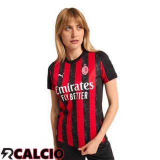 Maglie Calcio AC Milan Donna Prima Rosso Nero 2025/2026