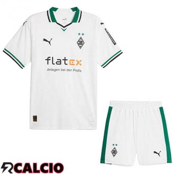 Prima Maglia Calcio Monchengladbach Bambino Bianco 2023/2024