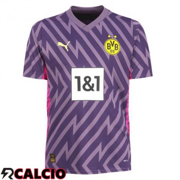 Maglia Calcio Dortmund BVB Portiere Viola 2023/2024  Maglia Calcio Dortmund BVB Portiere Viola 2023/2024