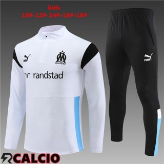 Insieme Tuta Calcio Marsiglia OM Bambino Bianco 2023/2024