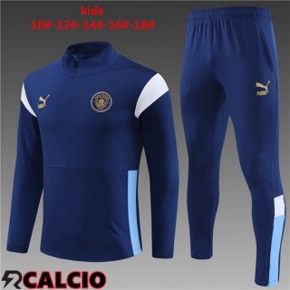 Insieme Tuta Calcio Manchester City Bambino Blu Reale 2023/2024  Insieme Tuta Calcio Manchester City Bambino Blu Reale 2023/2024
