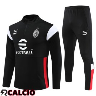 Insieme Tuta Calcio AC Milan Nero 2023/2024