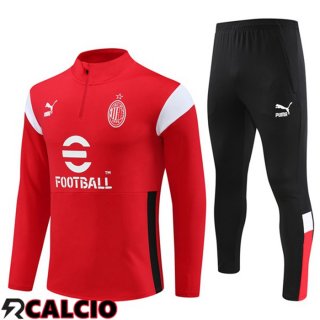Insieme Tuta Calcio AC Milan Rosso 2023/2024