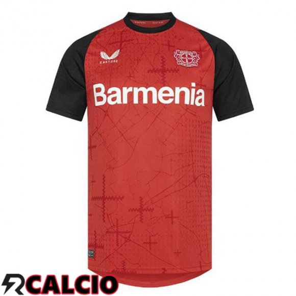 Maglie Calcio Bayer 04 Leverkusen Prima Nero Rosso 2024/2025